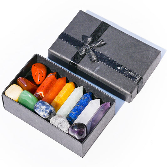 Healing Crystal 7- Piece Combination Gift Box