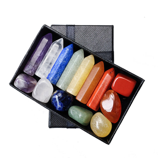 Healing Crystal 7- Piece Combination Gift Box