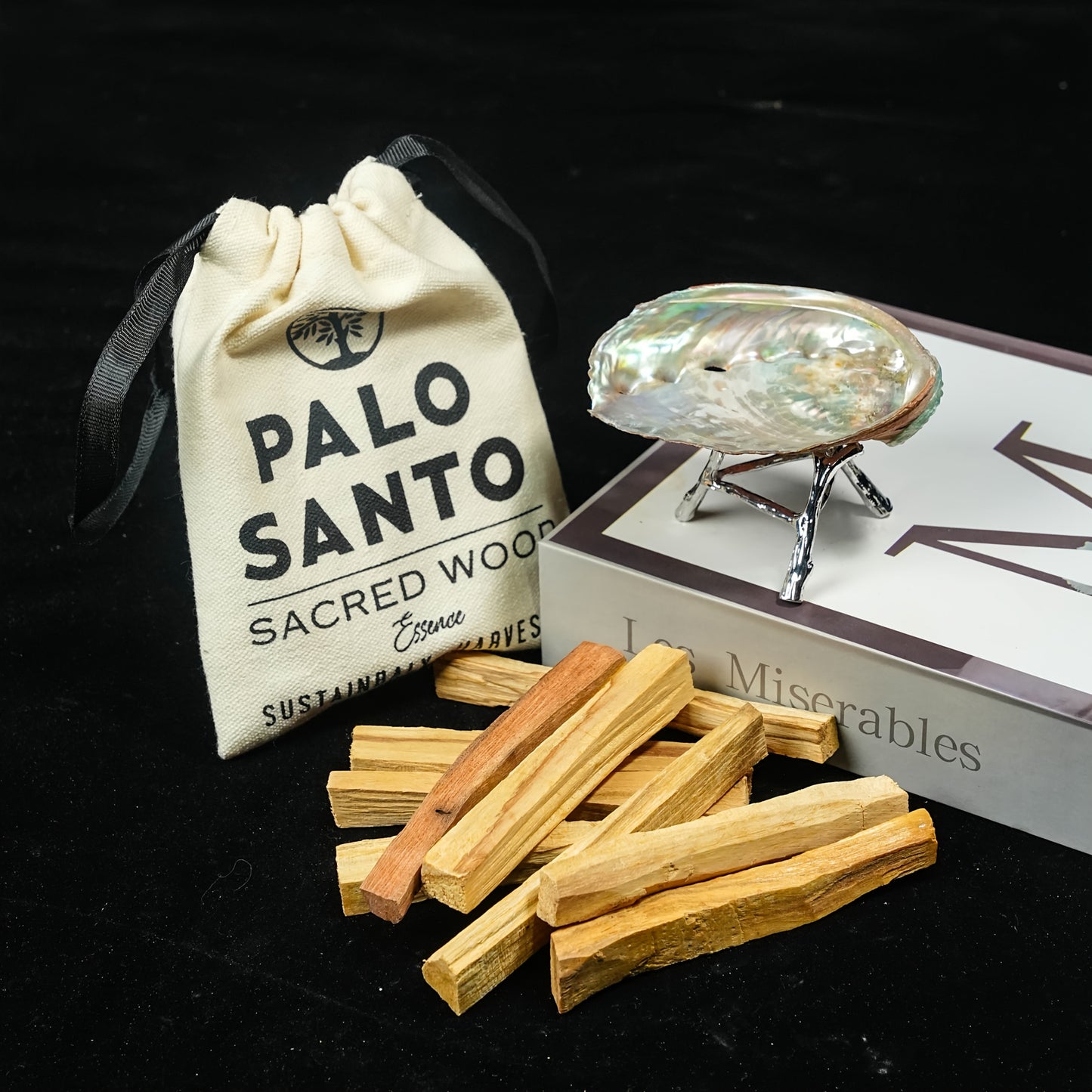 Holy Wood Incense Sticks - Natural Palo Santo 3oz Bundle