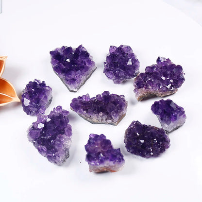 Natural Raw Amethyst Crystal Cluster — Healing Stone