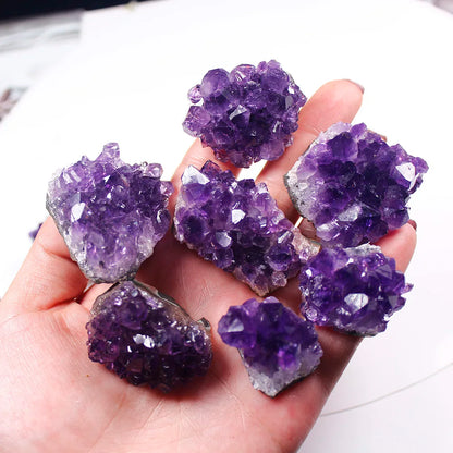 Natural Raw Amethyst Crystal Cluster — Healing Stone