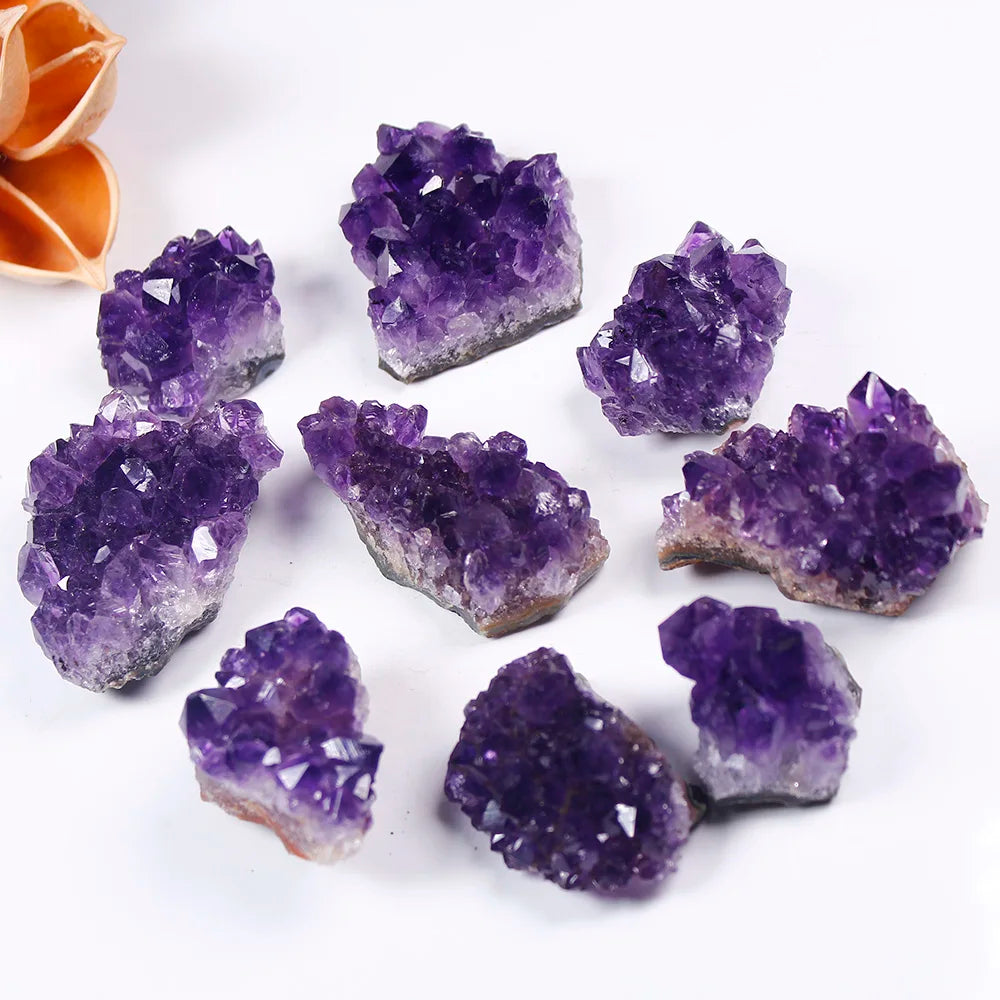 Natural Raw Amethyst Crystal Cluster — Healing Stone