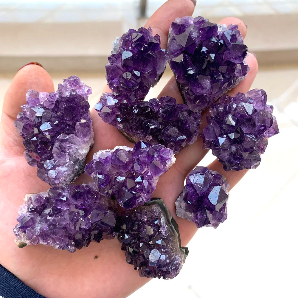 Natural Raw Amethyst Crystal Cluster — Healing Stone