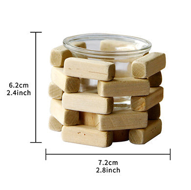 Wooden Tealight Candle Holder