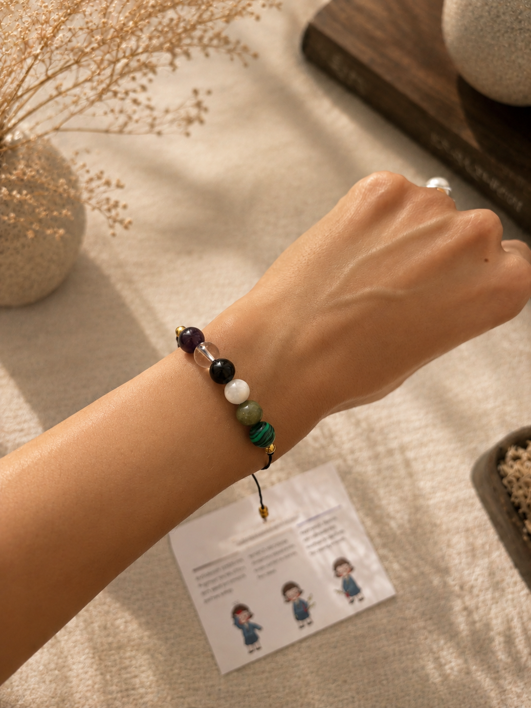 Crystals for Tension & Restless Days — Natural Stone Bracelet