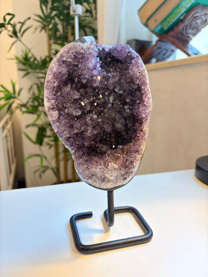 Amethyst Geode Cluster on Stand