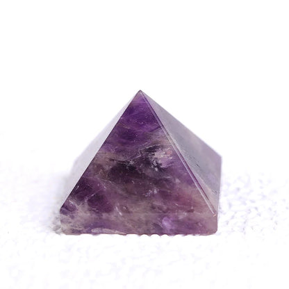 Natural Dream Amethyst Crystal Pyramid — Healing Stone Chakra Energy Home Decor