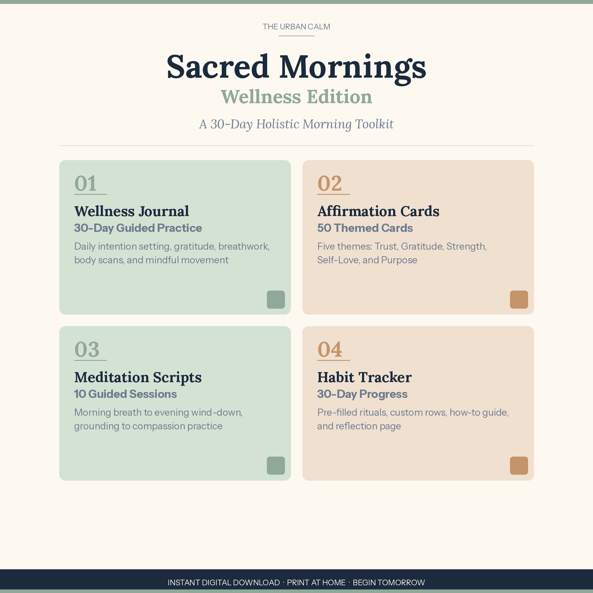 Sacred Mornings Wellness Edition - Product Overview