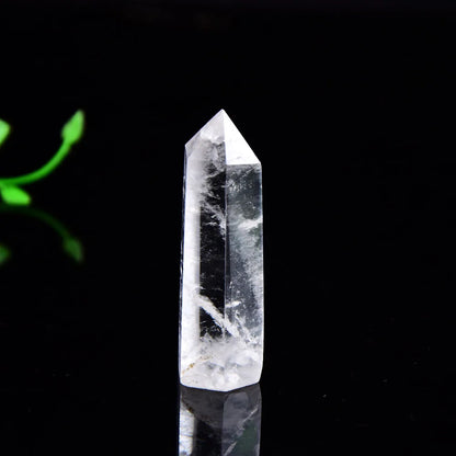 Natural Crystal Clear Quartz Point — Healing Stone Hexagonal Obelisk Wand (50-80mm)