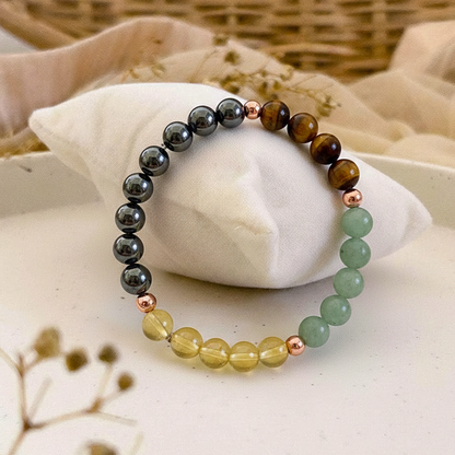 Healing Crystal Bracelet with natural gemstone beads