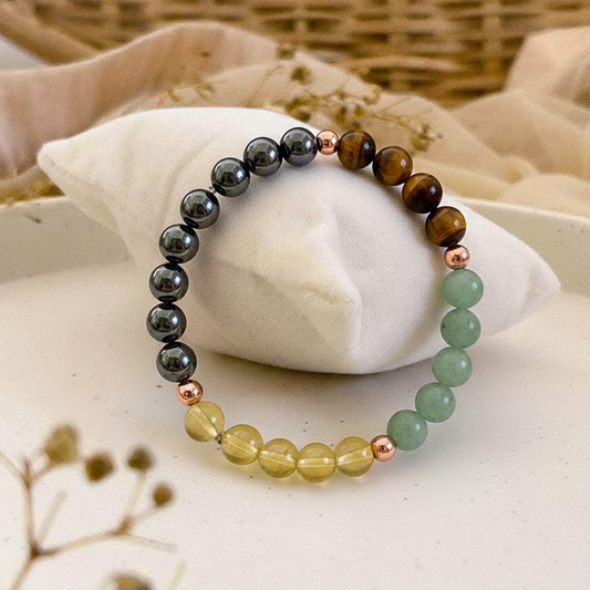 Healing Crystal Bracelet with natural gemstone beads
