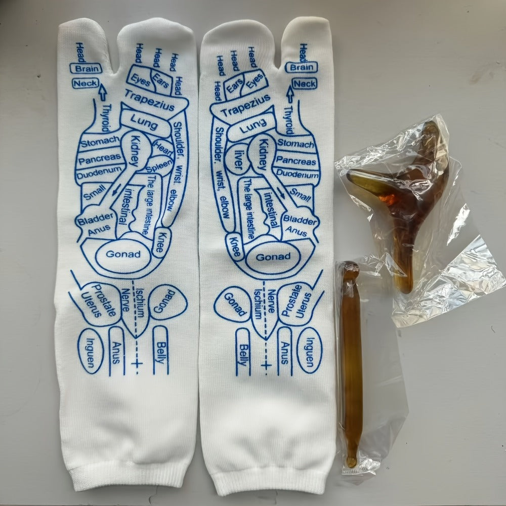 Trigger Point Massage Socks — With 2 Massage Tools