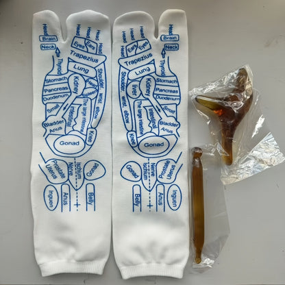 Trigger Point Massage Socks — With 2 Massage Tools