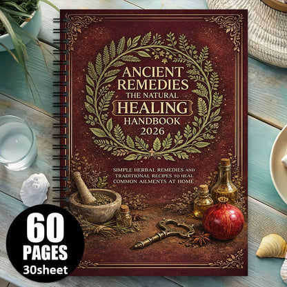 Ancient Remedies Healing Manual — 2026 Spiral Notebook