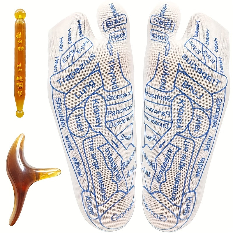 Trigger Point Massage Socks — With 2 Massage Tools
