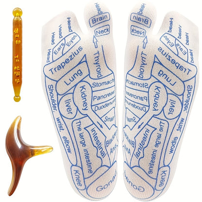 Trigger Point Massage Socks — With 2 Massage Tools
