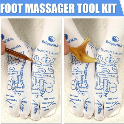 Trigger Point Massage Socks — With 2 Massage Tools