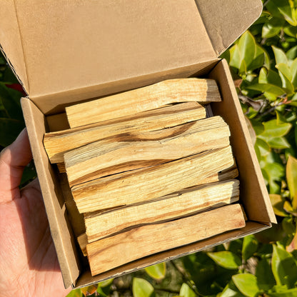 Palo Santo Smudging Set - 12 Natural Sticks with Incense Guidance Card