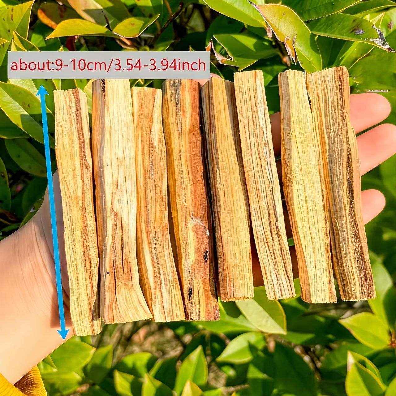Palo Santo Smudging Set - 12 Natural Sticks with Incense Guidance Card