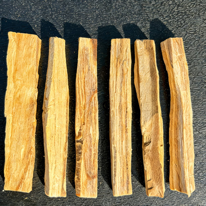 Palo Santo Smudging Set - 12 Natural Sticks with Incense Guidance Card