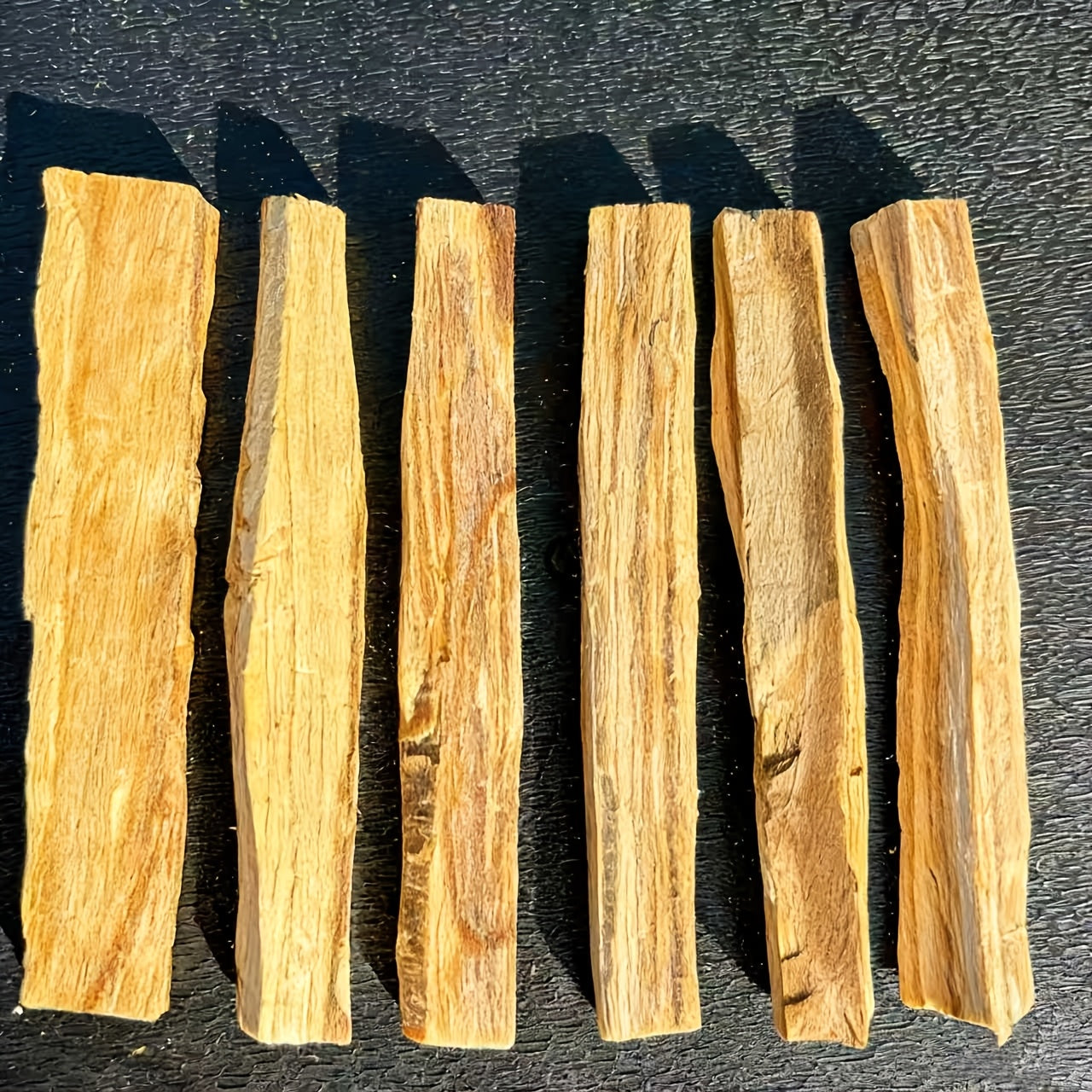 Palo Santo Smudging Set - 6 Natural Sticks with Incense Guidance Card