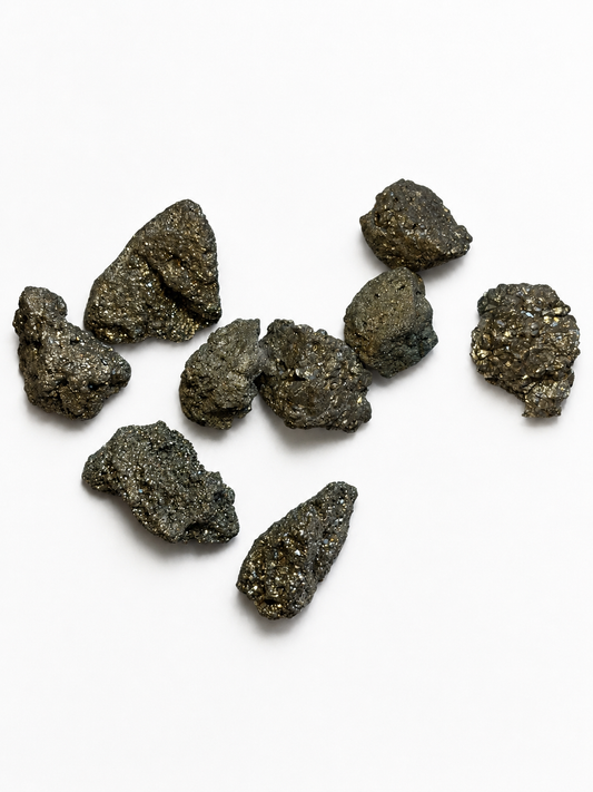 Raw Pyrite Nugget - natural fool's gold crystal for wealth and abundance