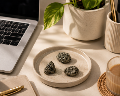Raw Pyrite Nuggets, single stone - natural money magnet crystal