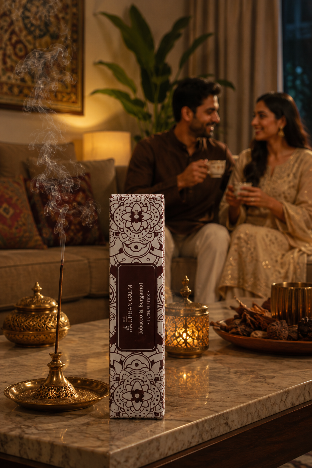 Tobacco & Bergamot Incense Sticks — Premium Aromatherapy Blend