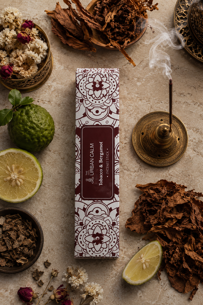 Tobacco & Bergamot Incense Sticks — Premium Aromatherapy Blend